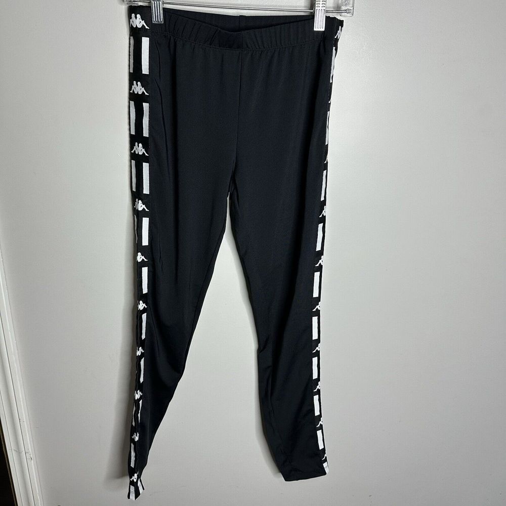 Women's Kappa Size Small High‎ Waisted Black Full Length Leggings